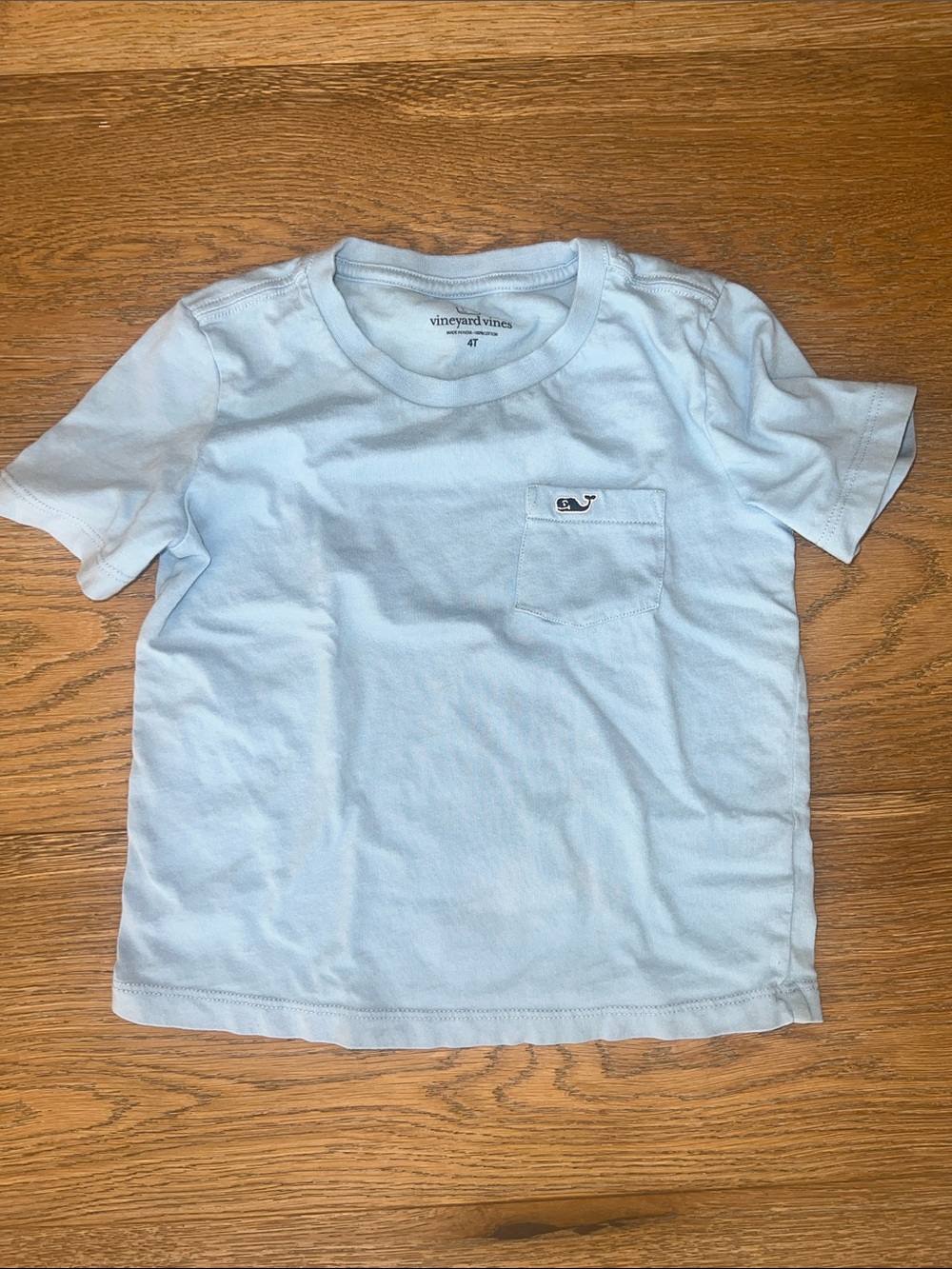 Vineyard Vines Light Blue Short Sleeve Pocket Tee